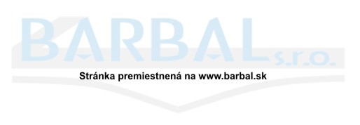 Stranka premiestnena na www.barbal.sk